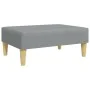 2-seater sofa bed with pillows and stool in light gray fabric by , Sofas - Ref: Foro24-3216258, Price: 363,59 €, Discount: %