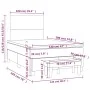 Box spring bed with dark gray fabric mattress 120x190 cm by , Beds and slatted bases - Ref: Foro24-3270342, Price: 444,00 €, ...