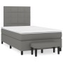 Box spring bed with dark gray fabric mattress 120x190 cm by , Beds and slatted bases - Ref: Foro24-3270356, Price: 427,78 €, ...