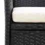 2-seater garden bench and black synthetic rattan table 143 cm by vidaXL, garden benches - Ref: Foro24-46146, Price: 182,94 €,...