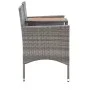 Garden bench 2 seats with gray synthetic rattan table 143 cm by vidaXL, garden benches - Ref: Foro24-46147, Price: 181,97 €, ...