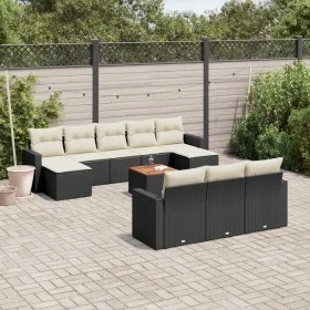 11-teiliges Gartensofa-Set und schwarze synthetische Rattankissen von , Gartensets - Ref: Foro24-3256672, Preis: 620,52 €, Ra...