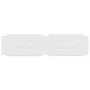 White synthetic leather padded bed headboard 200 cm by , Headboards and footboards - Ref: Foro24-374884, Price: 58,59 €, Disc...