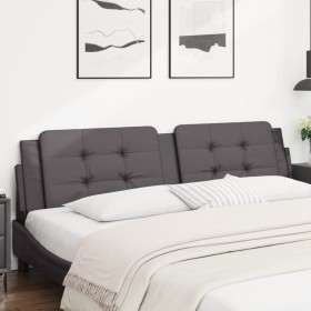 Gepolstertes Bettkopfteil aus grauem Kunstleder, 200 cm von , Kopf- und Fußteile - Ref: Foro24-374886, Preis: 51,09 €, Rabatt: %