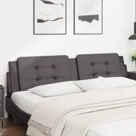 Gepolstertes Bettkopfteil aus grauem Kunstleder, 200 cm von , Kopf- und Fußteile - Ref: Foro24-374886, Preis: 49,55 €, Rabatt: %