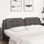 Gepolstertes Bettkopfteil aus grauem Kunstleder, 200 cm von , Kopf- und Fußteile - Ref: Foro24-374886, Preis: 51,09 €, Rabatt: %