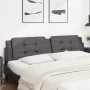 Gepolstertes Bettkopfteil aus grauem Kunstleder, 200 cm von , Kopf- und Fußteile - Ref: Foro24-374886, Preis: 49,55 €, Rabatt: %