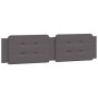 Cabecero de cama acolchado cuero sintético gris 200 cm de , Cabeceros y pies de cama - Ref: Foro24-374886, Precio: 51,09 €