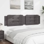 Cabecero de cama acolchado cuero sintético gris 200 cm de , Cabeceros y pies de cama - Ref: Foro24-374886, Precio: 51,09 €