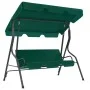 Garden swing bench green fabric 170x110x153 cm by vidaXL, Garden rockers - Ref: Foro24-48556, Price: 163,02 €, Discount: %