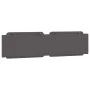 Gray synthetic leather padded bed headboard 200 cm by , Headboards and footboards - Ref: Foro24-374886, Price: 50,30 €, Disco...