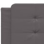 Gepolstertes Bettkopfteil aus grauem Kunstleder, 200 cm von , Kopf- und Fußteile - Ref: Foro24-374886, Preis: 51,09 €, Rabatt: %