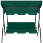 Banco columpio de jardín tela verde 170x110x153 cm de vidaXL, Balancines de jardín - Ref: Foro24-48556, Precio: 163,02 €, Des...