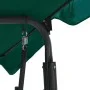 Banco columpio de jardín tela verde 170x110x153 cm de vidaXL, Balancines de jardín - Ref: Foro24-48556, Precio: 163,02 €, Des...