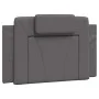 Bed with gray synthetic leather mattress 90x190 cm by , Beds and slatted bases - Ref: Foro24-3208764, Price: 266,66 €, Discou...