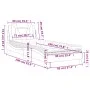 Bed with gray synthetic leather mattress 90x190 cm by , Beds and slatted bases - Ref: Foro24-3208764, Price: 266,66 €, Discou...