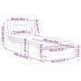 Bett mit grauer Kunstledermatratze 90x190 cm von , Betten und Lattenroste - Ref: Foro24-3208764, Preis: 266,25 €, Rabatt: %