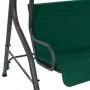 Banco columpio de jardín tela verde 170x110x153 cm de vidaXL, Balancines de jardín - Ref: Foro24-48556, Precio: 163,02 €, Des...