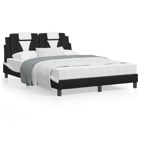 Bett mit schwarz-weißer Kunstledermatratze 120x200 cm von , Betten und Lattenroste - Ref: Foro24-3208787, Preis: 381,78 €, Ra...