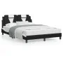 Bed with black and white synthetic leather mattress 120x200 cm by , Beds and slatted bases - Ref: Foro24-3208787, Price: 312,...