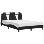 Bett mit schwarz-weißer Kunstledermatratze 120x200 cm von , Betten und Lattenroste - Ref: Foro24-3208787, Preis: 381,78 €, Ra...