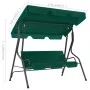 Garden swing bench green fabric 170x110x153 cm by vidaXL, Garden rockers - Ref: Foro24-48556, Price: 163,02 €, Discount: %