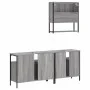Sonoma gray plywood 3-piece bathroom furniture set by , Bathroom furniture - Ref: Foro24-3214668, Price: 170,42 €, Discount: %