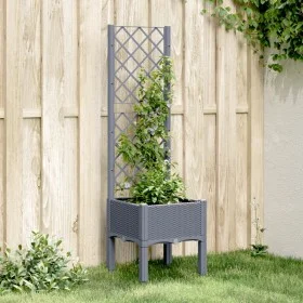 Pflanzgefäß mit grauem PP-Gitter 40x40x142 cm von , Töpfe und Pflanzgefäße - Ref: Foro24-367916, Preis: 55,87 €, Rabatt: %