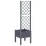 Pflanzgefäß mit grauem PP-Gitter 40x40x142 cm von , Töpfe und Pflanzgefäße - Ref: Foro24-367916, Preis: 55,87 €, Rabatt: %