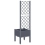 Pflanzgefäß mit grauem PP-Gitter 40x40x142 cm von , Töpfe und Pflanzgefäße - Ref: Foro24-367916, Preis: 56,66 €, Rabatt: %
