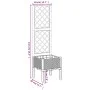 Pflanzgefäß mit grauem PP-Gitter 40x40x142 cm von , Töpfe und Pflanzgefäße - Ref: Foro24-367916, Preis: 55,87 €, Rabatt: %