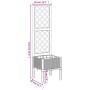 Pflanzgefäß mit grauem PP-Gitter 40x40x142 cm von , Töpfe und Pflanzgefäße - Ref: Foro24-367916, Preis: 56,66 €, Rabatt: %