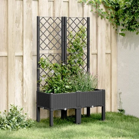 Pflanzgefäß mit schwarzem PP-Gitter 80x40x142 cm von , Töpfe und Pflanzgefäße - Ref: Foro24-367923, Preis: 69,67 €, Rabatt: %
