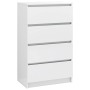 Hochglanzweißes Sperrholz-Sideboard 60x35x98,5 cm von vidaXL, Sideboards - Ref: Foro24-800537, Preis: 125,91 €, Rabatt: %
