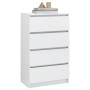 Hochglanzweißes Sperrholz-Sideboard 60x35x98,5 cm von vidaXL, Sideboards - Ref: Foro24-800537, Preis: 125,91 €, Rabatt: %