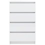 Hochglanzweißes Sperrholz-Sideboard 60x35x98,5 cm von vidaXL, Sideboards - Ref: Foro24-800537, Preis: 125,91 €, Rabatt: %