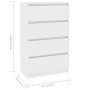 White plywood sideboard 60x35x98.5 cm by vidaXL, Sideboards - Ref: Foro24-800531, Price: 100,04 €, Discount: %