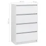 Glossy white plywood sideboard 60x35x98.5 cm by vidaXL, Sideboards - Ref: Foro24-800537, Price: 122,97 €, Discount: %
