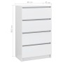 Hochglanzweißes Sperrholz-Sideboard 60x35x98,5 cm von vidaXL, Sideboards - Ref: Foro24-800537, Preis: 125,91 €, Rabatt: %