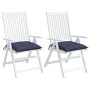 Cojines para silla 2 uds tela Oxford azul marino 50x50x7 cm de , Cojines para sillas y sofás - Ref: Foro24-378915, Precio: 28...
