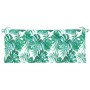 Garden bench cushions 2 pcs fabric leaf print 120x50x7 cm by , Cushions for chairs and sofas - Ref: Foro24-379056, Price: 57,...