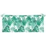 Garden bench cushions 2 pcs fabric leaf print 120x50x7 cm by , Cushions for chairs and sofas - Ref: Foro24-379056, Price: 41,...