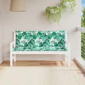 Garden bench cushions 2 pcs fabric leaf print 150x50x7 cm by , Cushions for chairs and sofas - Ref: Foro24-379077, Price: 50,...