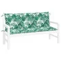 Gartenbankkissen 2 Stk. Stoffblattdruck 150x50x7 cm von , Kissen für Stühle und Sofas - Ref: Foro24-379077, Preis: 53,13 €, R...