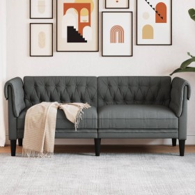 Chesterfield 2-Sitzer-Sofa aus dunkelgrauem Stoff von , Sofas - Ref: Foro24-372548, Preis: 257,02 €, Rabatt: %