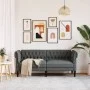 Chesterfield 2 seater sofa dark gray fabric by , Sofas - Ref: Foro24-372548, Price: 250,11 €, Discount: %