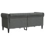 Sofá Chesterfield de 2 plazas tela gris oscuro de , Sofás - Ref: Foro24-372548, Precio: 256,86 €