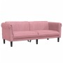 3-Sitzer-Sofa aus rosafarbenem Samt von , Sofas - Ref: Foro24-372588, Preis: 315,45 €, Rabatt: %
