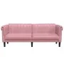3-Sitzer-Sofa aus rosafarbenem Samt von , Sofas - Ref: Foro24-372588, Preis: 297,76 €, Rabatt: %