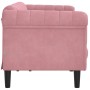 3-Sitzer-Sofa aus rosafarbenem Samt von , Sofas - Ref: Foro24-372588, Preis: 315,45 €, Rabatt: %